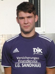 David Maier steuerte beide Treffer der DJK beim 2:2 gegen den FC Ohlsbach bei.